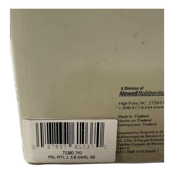 Kirsch Elegance Defined Curtain Rod Finials 1 3/8 Swirl - Picture 5 of 9